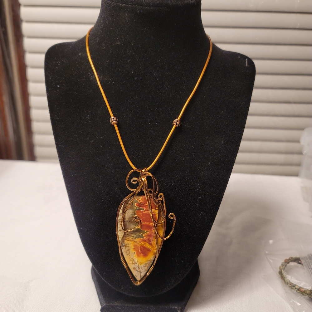 Wire Wrapped Red River Cabashon